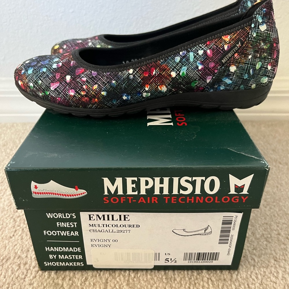 Mephisto Emilie multicoloured flats, 5.5